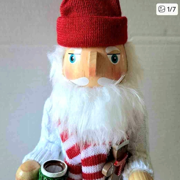 SANTA NUTCRACKER CHRISTMAS  DECOR 14" HIGH NEW - Picture 1 of 7
